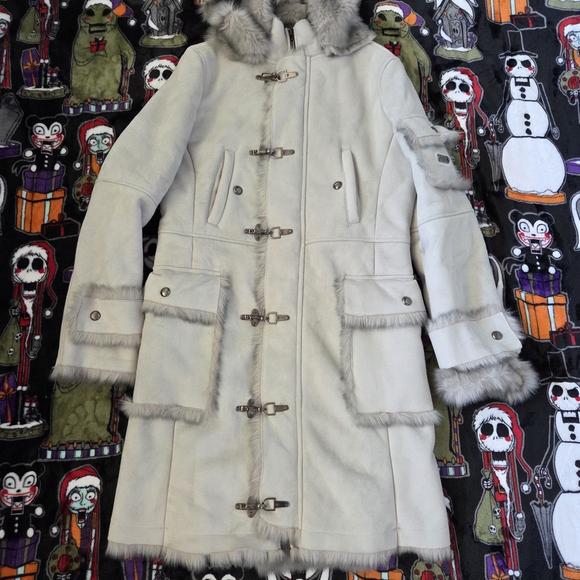 Pepe Jeans Jackets & Blazers - Pepe Jeans Gray Fur-Trimmed Ski Jacket